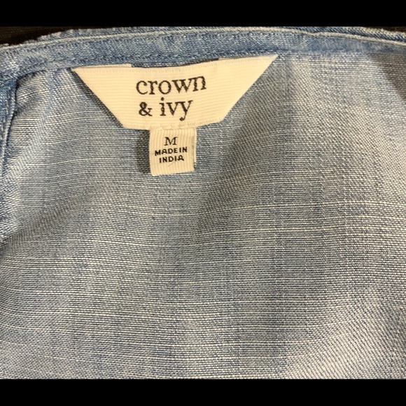 Sleeveless, lightweight denim top - Picture 3 of 3